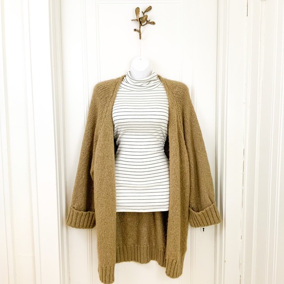 Zara Sweaters - Zara oversized knit cardigan in camel